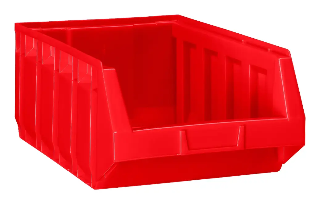 Magazijnbak Bull 5 D485_B298_H189mm - rood.webp