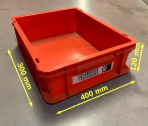 Schäfer stapelbak EF4120 400 x 300 x 120, rood, occasie