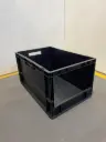 Euronorm stapelbak fo 600x400x320, zwart, nieuw