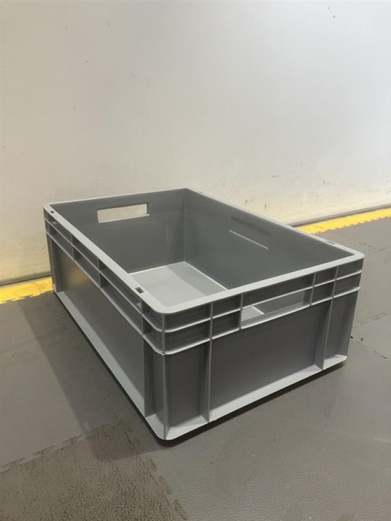 Euronorm stapelbak 600x400x270, grijs, nieuw