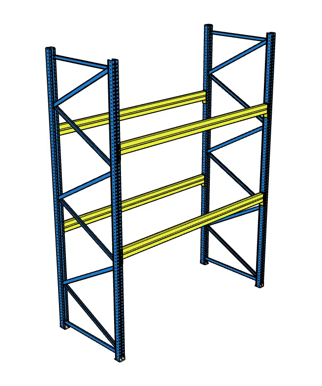 Jungheinrich palletstelling L2900 H4000 D1100 2nivNIEUW