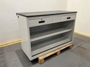 Ladekast met 2 lades L1500, H1000, D730, grijs