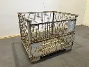 Gitterbox metaal 1245x1030x965, grijs, 2de keus