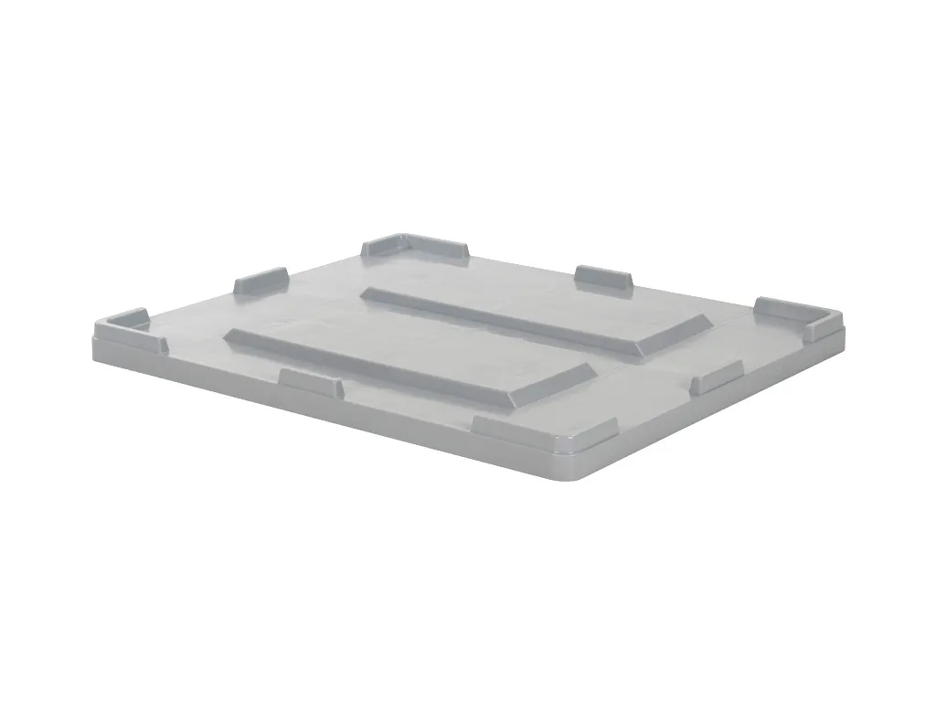 Deksel palletbox 1200x1000, grijs (nieuw) 