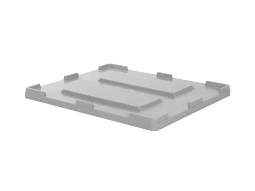 Deksel palletbox 1200x1000, grijs (nieuw) 